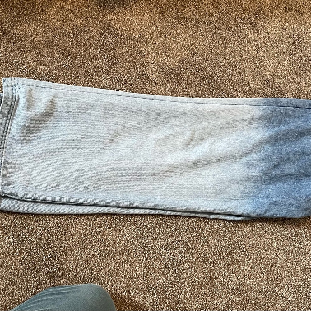 Vanilla Star Women's Blue and Gray Wide Leg Jeans - Picture 9 of 9